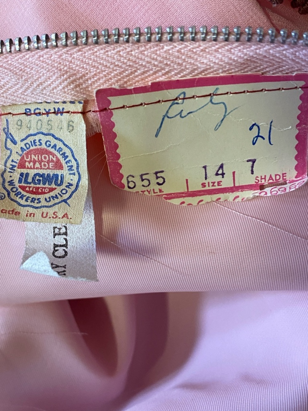 1970’s Vintage Velvet & Sheer Dress - Picture 11 of 11